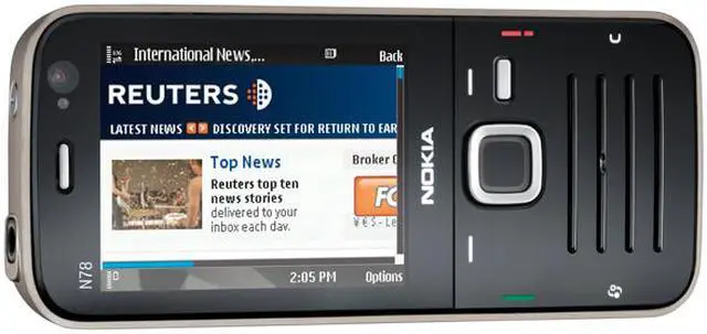 Alt view image 3 of 6 - Nokia N78 US Version Unlocked CellPhone Black