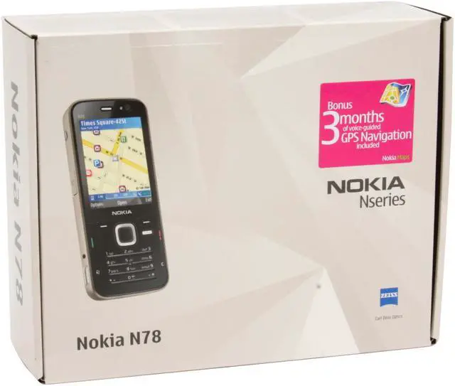 Alt view image 6 of 6 - Nokia N78 US Version Unlocked CellPhone Black