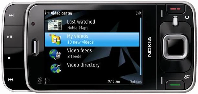 Alt view image 2 of 5 - Nokia N96 Unlocked GSM Smart Phone with 16GB Internal Memory / GPS / Wi-Fi 2.8" Black