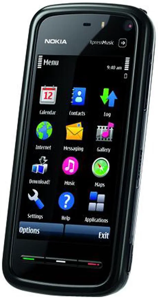 Alt view image 3 of 11 - Nokia 5800 XpressMusic Black unlocked GSM touch screen phone with Wi-Fi & GPS