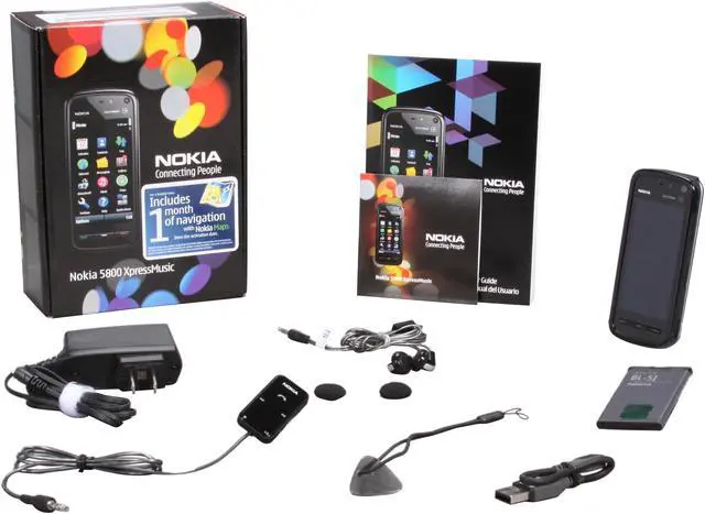 Alt view image 11 of 11 - Nokia 5800 XpressMusic Black unlocked GSM touch screen phone with Wi-Fi & GPS