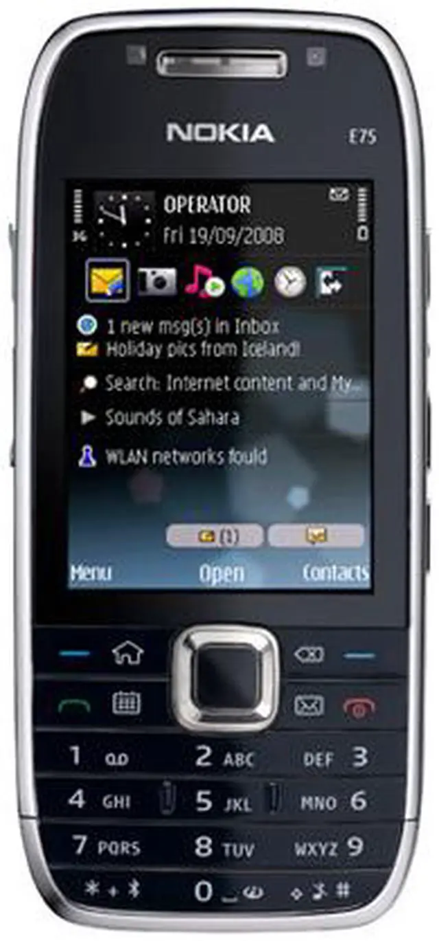 Alt view image 2 of 8 - Nokia E75 Black 3G unlocked GSM Smart phone with Full Qwerty Keyboard
