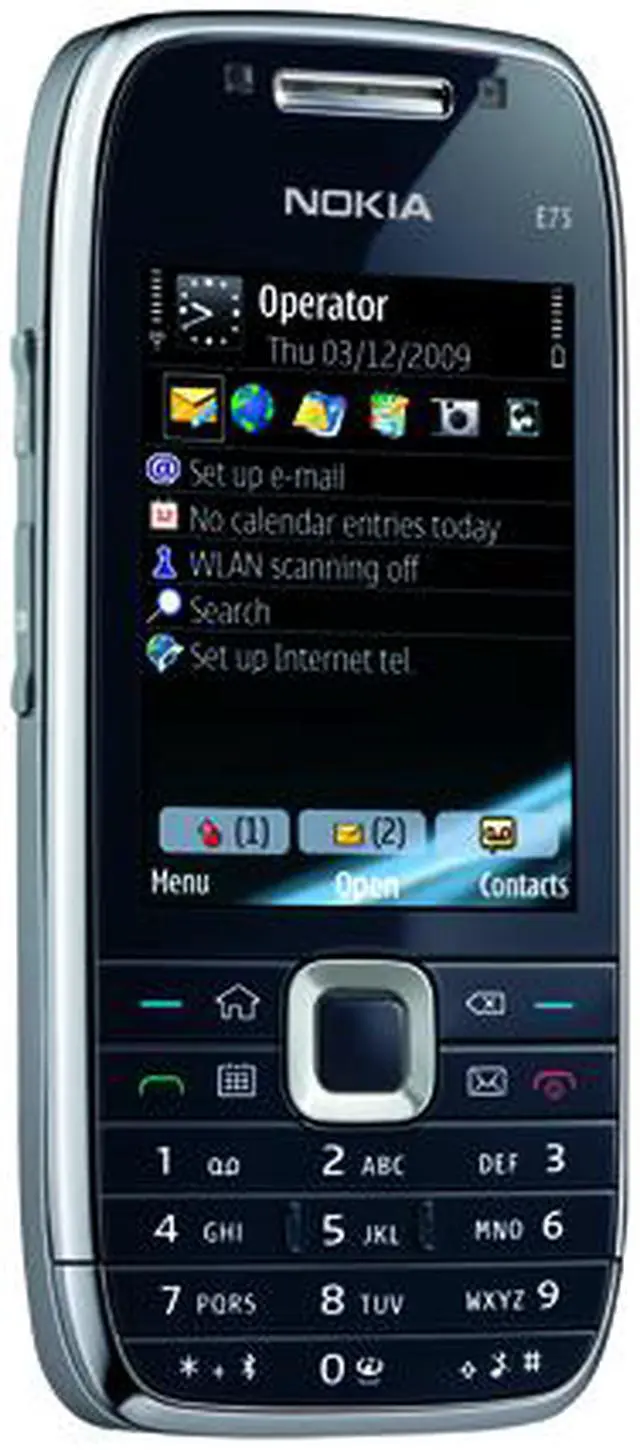 Alt view image 5 of 8 - Nokia E75 Black 3G unlocked GSM Smart phone with Full Qwerty Keyboard