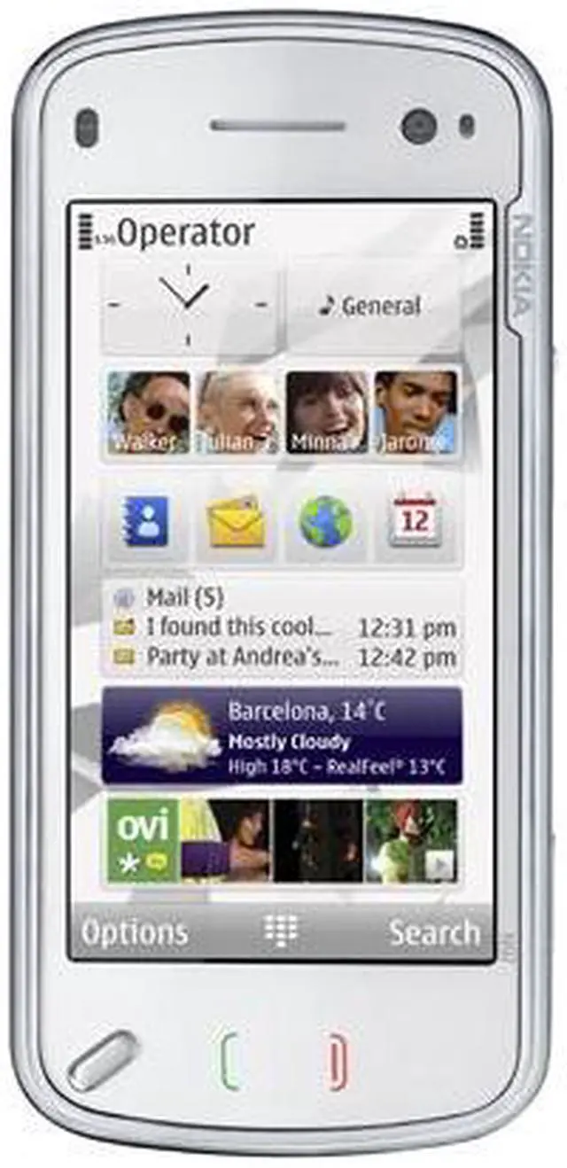 Main image of Nokia N97 White 3G Unlocked GSM slider phone with 3.5" Touch Screen