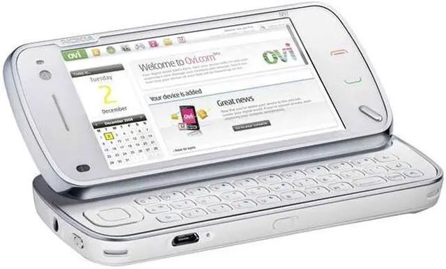 Alt view image 4 of 16 - Nokia N97 White 3G Unlocked GSM slider phone with 3.5" Touch Screen