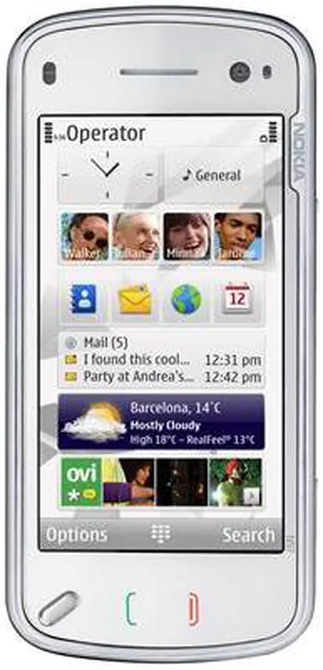 Alt view image 5 of 16 - Nokia N97 White 3G Unlocked GSM slider phone with 3.5" Touch Screen