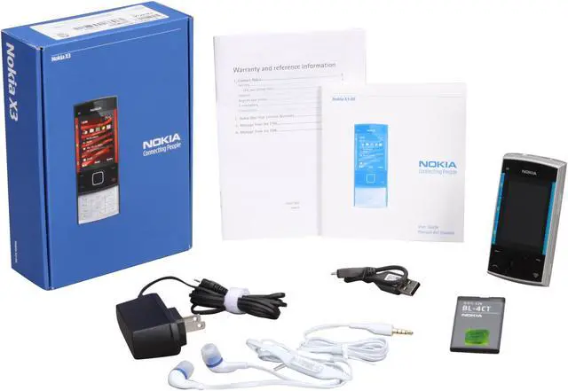 Alt view image 8 of 8 - Nokia X3 Unlocked GSM Slider Phone with 3.2 MP Camera 2.2" Blue