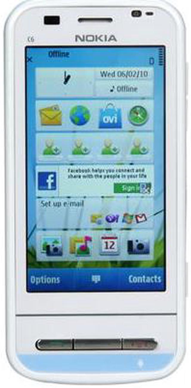 Main image of Nokia C6-00 Unlocked GSM Smart Phone w/ Full QWERTY Keyboard / 3.2" Touch Screen / GPS / Wi-Fi 3.2" White