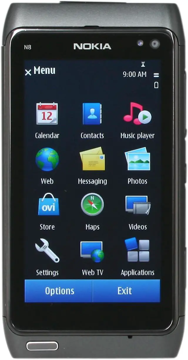 Main image of Nokia N8 Unlocked GSM Smart Phone w/ 12MP Camera / 3.5" AMOLED Touch Screen / GPS / Wi-Fi 3.5" Gray