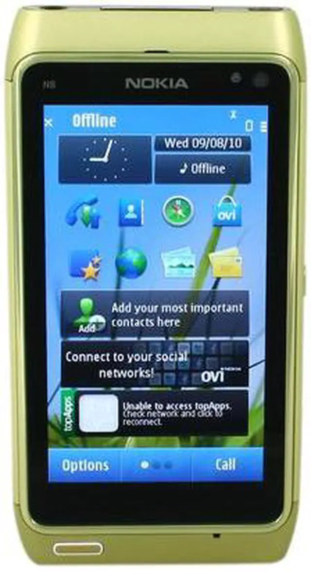 Main image of Nokia N8 Unlocked GSM Smart Phone with 12MP Camera & AMOLED Touch Screen 3.5" Green