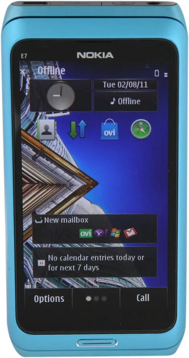 Main image of Nokia E7 16GB Unlocked GSM Smart Phone w/ 8MP Camera 4.0" Blue