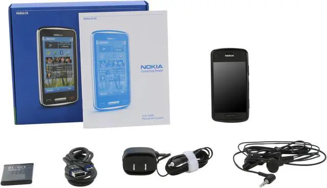 Alt view image 7 of 7 - Nokia C6-01 Unlocked GSM Smart Phone with 3.2" AMOLED Touch Screen, 8MP Camera & Wi-Fi 3.2" Black