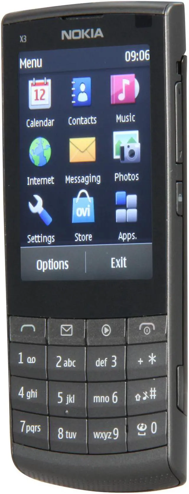 Alt view image 2 of 7 - Nokia Touch and Type Dark Metal 3G Unlocked GSM Touch Screen Phone with 5MP Camera / Wi-Fi (X3-02)