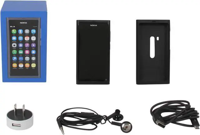 Alt view image 9 of 9 - Nokia Lankku Black 3G Unlocked GSM Smart Phone w/ MeeGo OS / 8 MP Camera / 3.9" Touchscreen (N9)