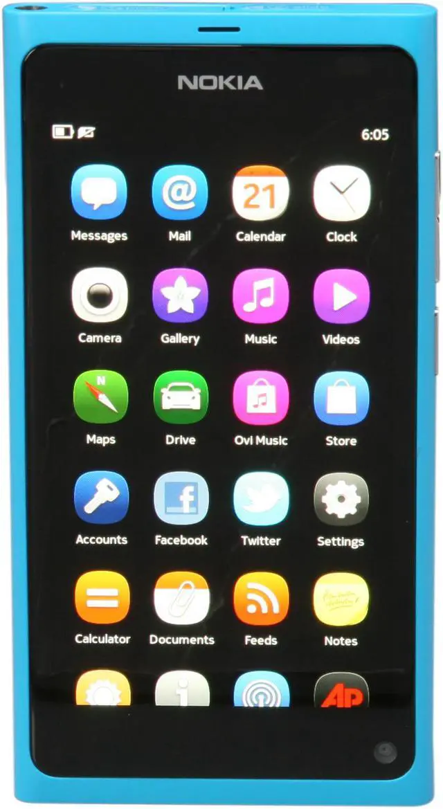 Alt view image 2 of 8 - Nokia Lankku Blue 3G Unlocked GSM Smart Phone w/ MeeGo OS / 8 MP Camera / 3.9" Touchscreen (N9)