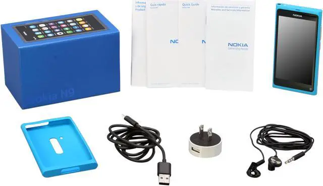 Alt view image 8 of 8 - Nokia Lankku Blue 3G Unlocked GSM Smart Phone w/ MeeGo OS / 8 MP Camera / 3.9" Touchscreen (N9)