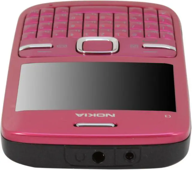 Alt view image 6 of 7 - Nokia C3-00 Pink Unlocked GSM Smart Phone w/ Full QWERTY Keyboard / Wi-Fi (C3-00)