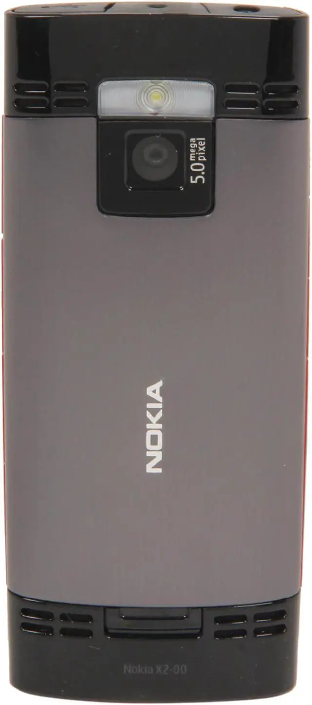 Alt view image 4 of 8 - Nokia X2-00 Red/Black Unlocked GSM Bar Phone / 5 MP Camera / Music / Bluetooth / 2.2" Display (X2-00)