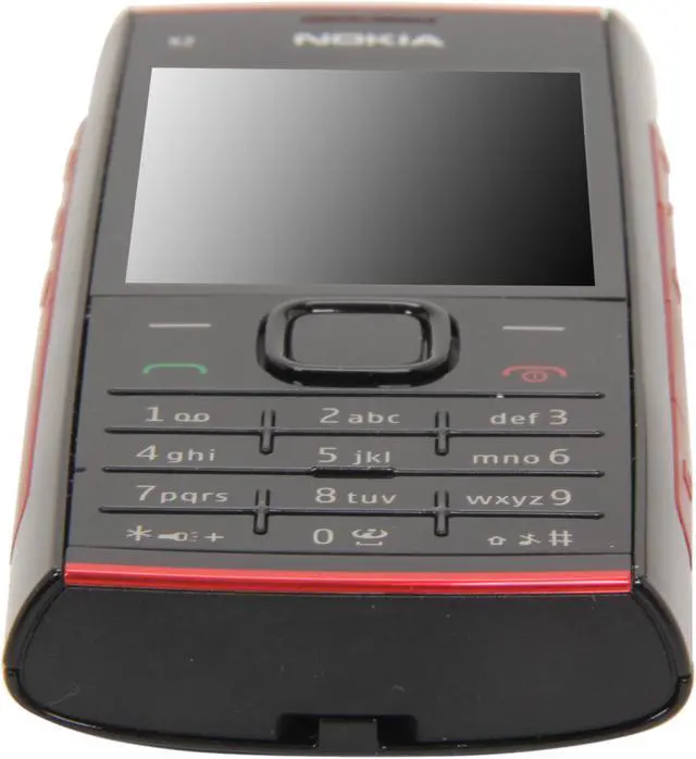 Alt view image 6 of 8 - Nokia X2-00 Red/Black Unlocked GSM Bar Phone / 5 MP Camera / Music / Bluetooth / 2.2" Display (X2-00)