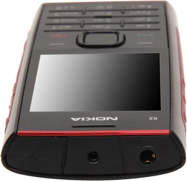 Alt view image 7 of 8 - Nokia X2-00 Red/Black Unlocked GSM Bar Phone / 5 MP Camera / Music / Bluetooth / 2.2" Display (X2-00)