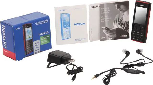 Alt view image 8 of 8 - Nokia X2-00 Red/Black Unlocked GSM Bar Phone / 5 MP Camera / Music / Bluetooth / 2.2" Display (X2-00)