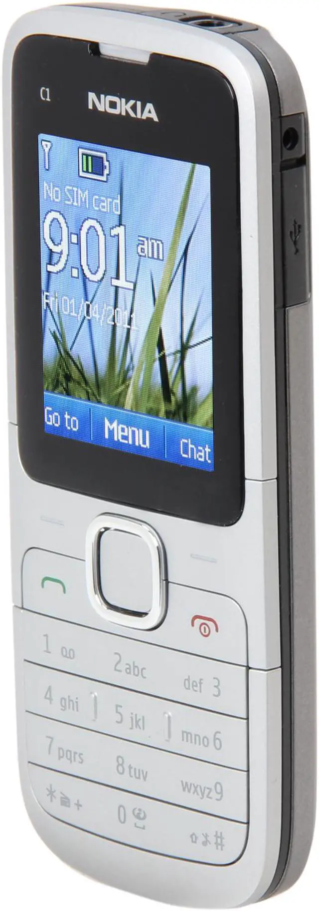 Alt view image 2 of 8 - Nokia C1-01 Warm Gray Unlocked GSM Bar Phone / Camera / Bluetooth / Music / 1.8" Display (C1-01)