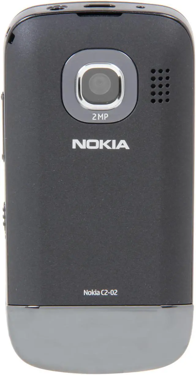Alt view image 4 of 8 - Nokia Touch and Type EU C2-02 Dark Chrome Unlocked GSM Slide Phone / 2 MP Camera / Bluetooth / Music / 2.6" Touchscreen (C2-02)