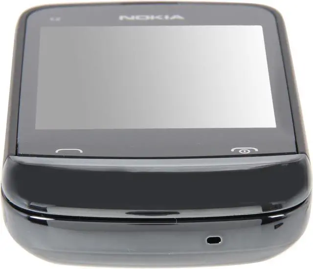 Alt view image 7 of 8 - Nokia Touch and Type EU C2-02 Dark Chrome Unlocked GSM Slide Phone / 2 MP Camera / Bluetooth / Music / 2.6" Touchscreen (C2-02)