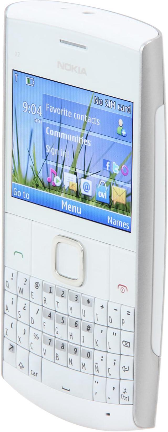 Alt view image 2 of 8 - Nokia X2-01 White Silver Unlocked Cell Phone w/ Bluetooth v2.1 with A2DP / Voice Memo / Predictive Text Input (X2-01)