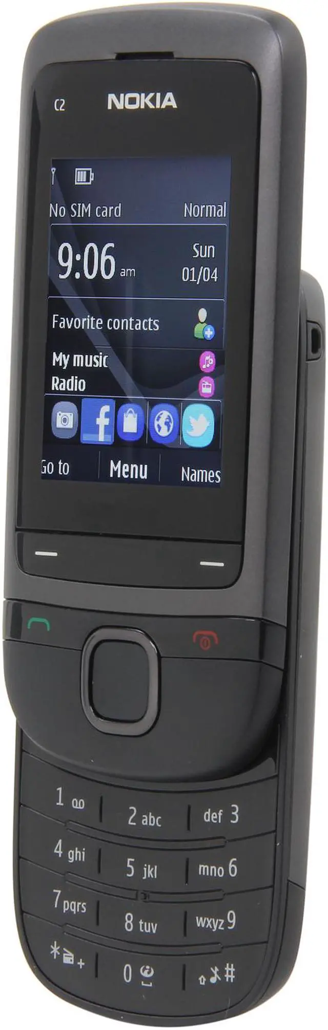 Alt view image 2 of 8 - Nokia C2-05 Unlocked GSM Slider Phone w/ Bluetooth / VGA Camera / 2" Display 2.0" Gray