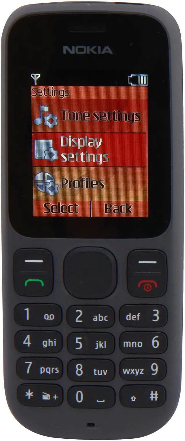 Main image of Nokia 100 Unlocked GSM Bar Phone w/ Flashlight / 1.8" Display 1.8" Black