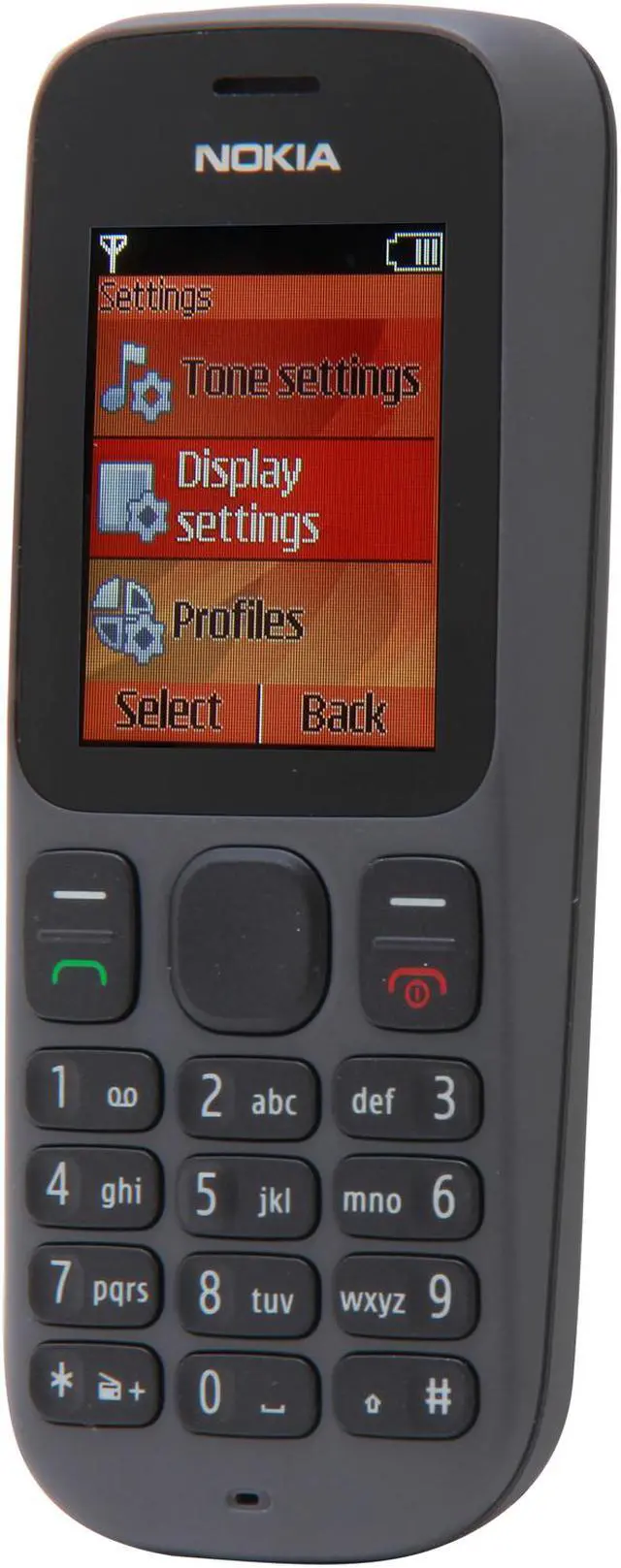 Alt view image 2 of 7 - Nokia 100 Unlocked GSM Bar Phone w/ Flashlight / 1.8" Display 1.8" Black