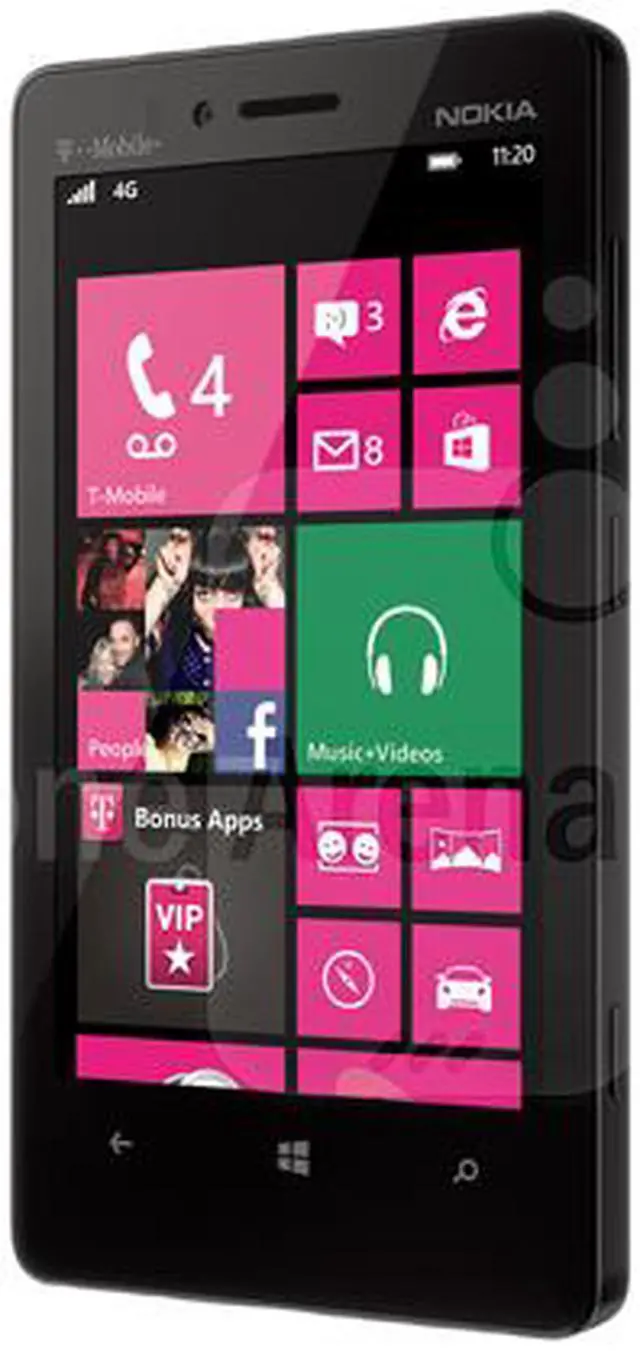 Alt view image 2 of 5 - Nokia Lumia 810 8GB Unlocked Cell Phone 4.3" Black