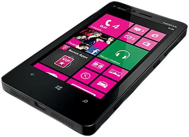 Alt view image 3 of 5 - Nokia Lumia 810 8GB Unlocked Cell Phone 4.3" Black