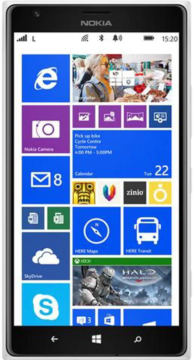 Main image of Nokia Lumia 1520.3 Unlocked Cell Phone (US LTE Bands) 6" Blanco/White
