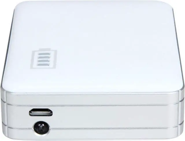 Alt view image 6 of 7 - Inland White 5200 mAh Backup Battery Power Bank 03240