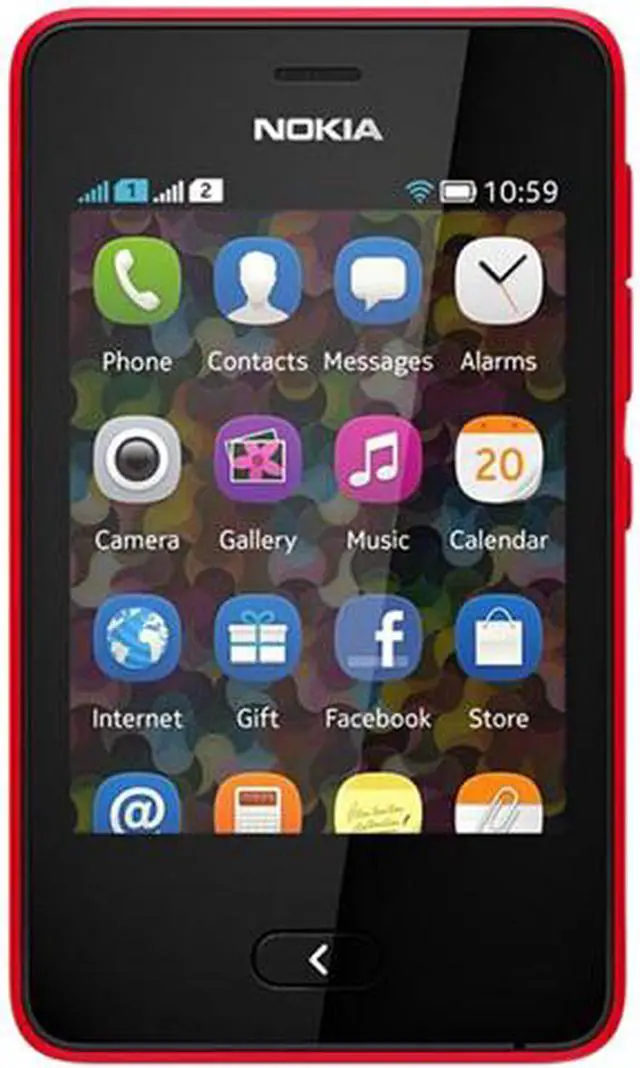 Main image of Nokia Asha 501.1 Unlocked Cell phone 3.0" Red