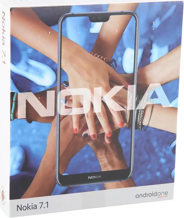 Alt view image 6 of 7 - Nokia 7.1 4G LTE Unlocked Cell Phone 5.84" Blue 4GB RAM