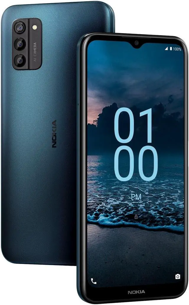 Alt view image 5 of 5 - Nokia G100 TA-1430 128GB GSM / Verizon Unlocked Android Smartphone - Nordic Blue
