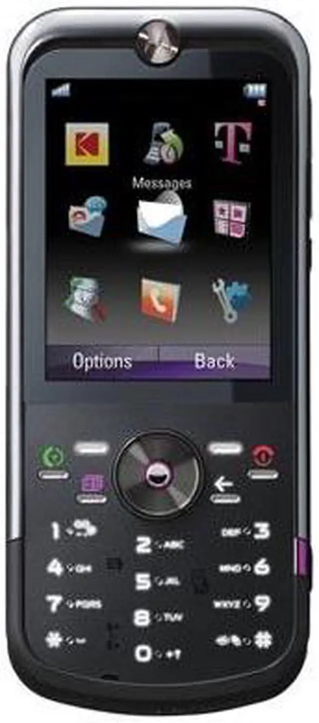 Alt view image 2 of 7 - Motorola Zine ZN5 Kodak 5.0 MP Camera Unlock Cell Phone 2.4" Black