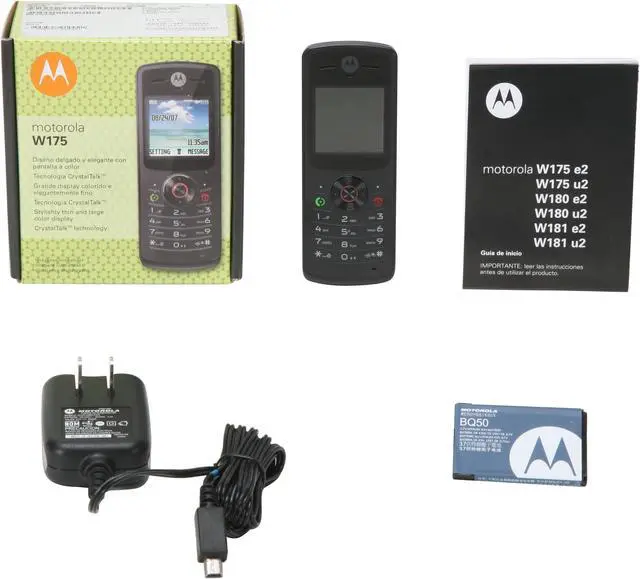 Alt view image 7 of 7 - MOTOROLA W175 Black Unlocked Cell Phone with no Manufacturer warranty - OEM