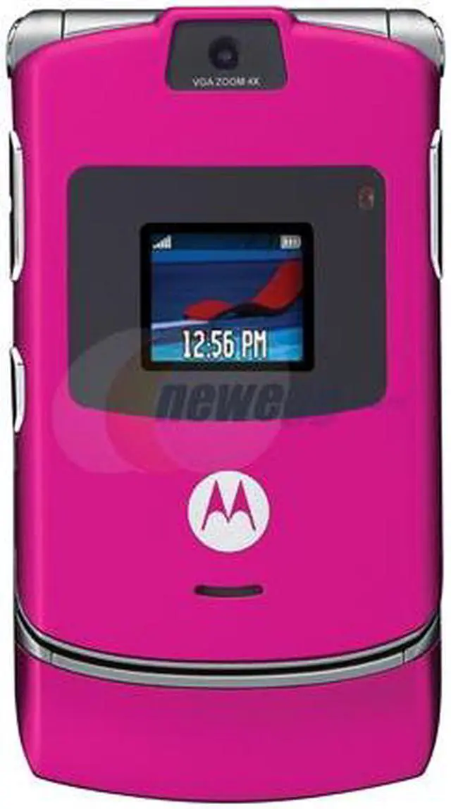 Main image of MOTOROLA RAZR V3 Pink Unlocked Cell Phone with no Manufacturer warranty