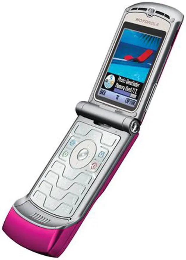 Alt view image 3 of 15 - MOTOROLA RAZR V3 Pink Unlocked Cell Phone with no Manufacturer warranty