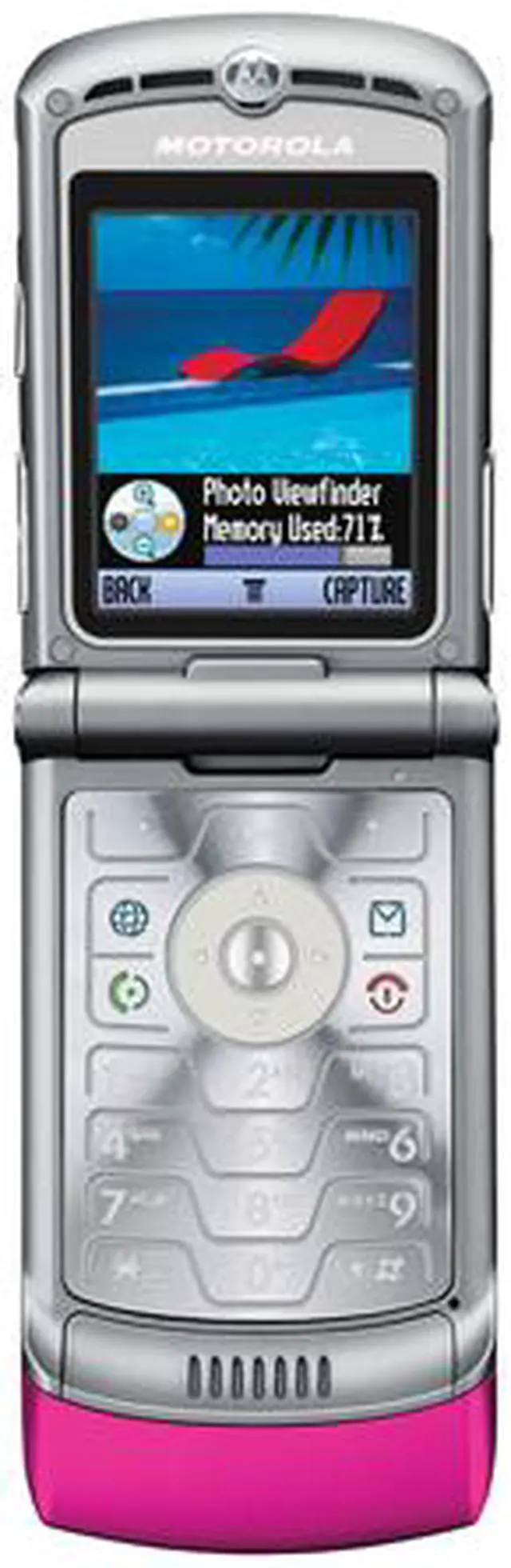 Alt view image 5 of 15 - MOTOROLA RAZR V3 Pink Unlocked Cell Phone with no Manufacturer warranty