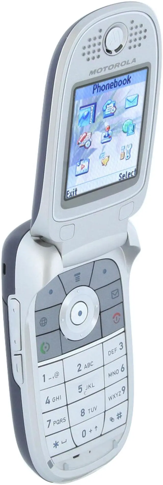 Alt view image 8 of 10 - Motorola V195 Blue Unlocked GSM flip phone with Bluetooth - OEM