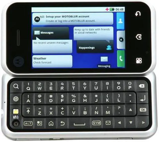 Alt view image 2 of 9 - Motorola BACKFLIP Black 3G Unlocked GSM Smart Phone w/ 3.1" Touch Screen / Full QWERTY Keyboard (BACKFLIP) - OEM