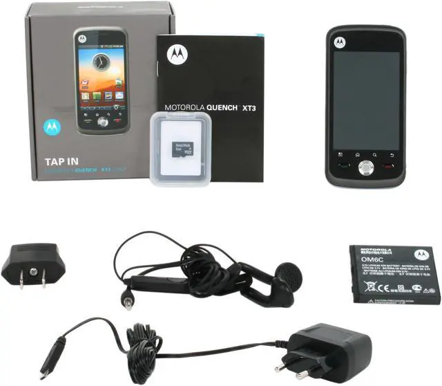 Alt view image 6 of 6 - Motorola Quench XT3 Unlocked GSM Smart Phone with Android OS 3.2" Dark Gray