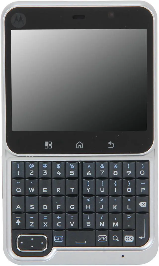 Alt view image 7 of 10 - Motorola Flipout MB511 Unlocked GSM Smart Phone with Android 2.1 2.8" Black/White