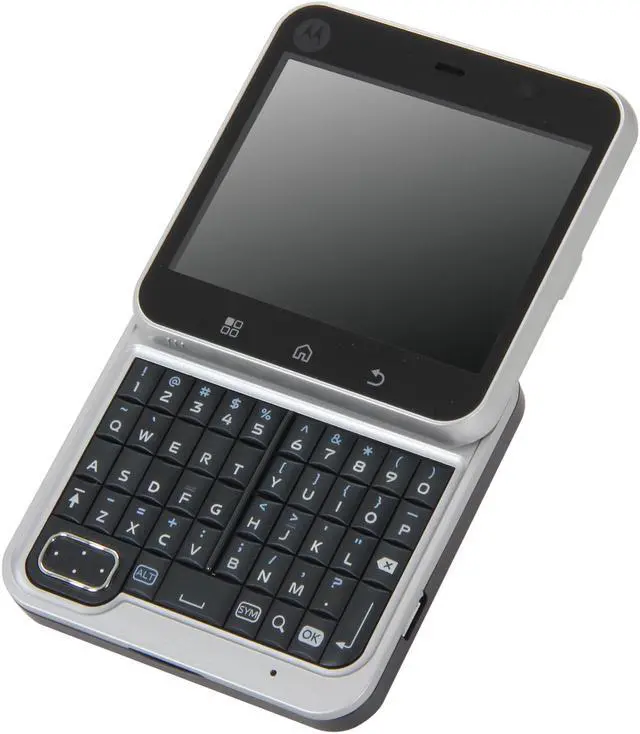 Alt view image 9 of 10 - Motorola Flipout MB511 Unlocked GSM Smart Phone with Android 2.1 2.8" Black/White