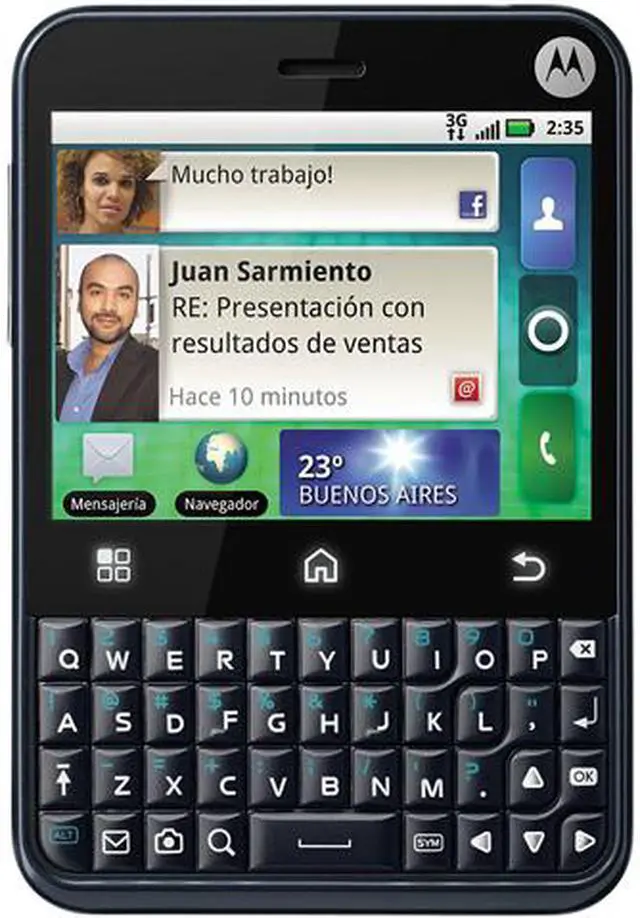 Main image of Motorola CHARM Dark Sapphire 3G Unlocked GSM Phone w/ Android 2.1 / 3.2 MP Camera / Wi-Fi (MB502)